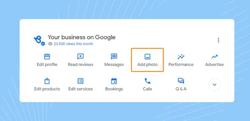 Menú de Google Business Profile